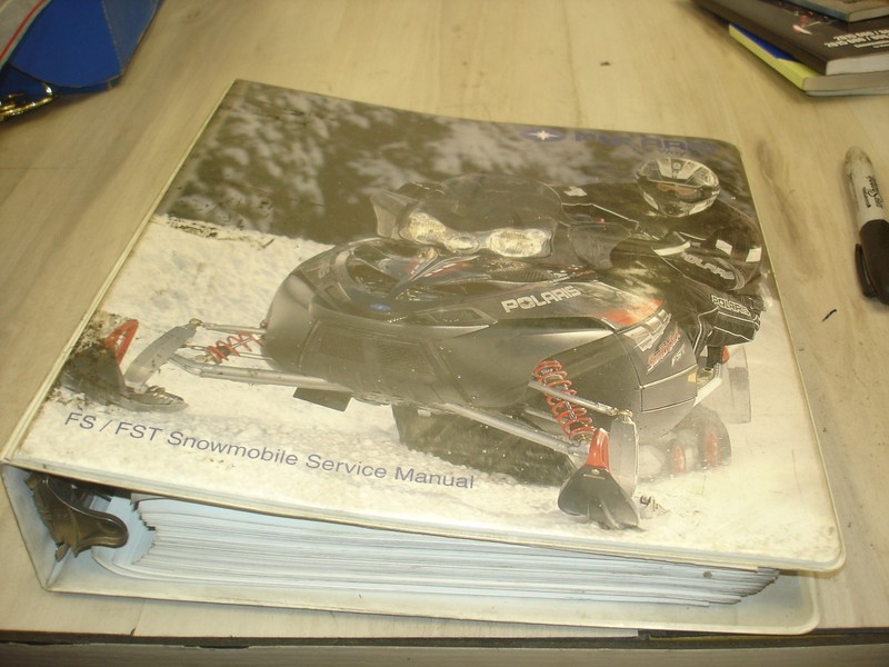 2006-2009 Polaris FS FST Snowmobile Service Repair Manual binder