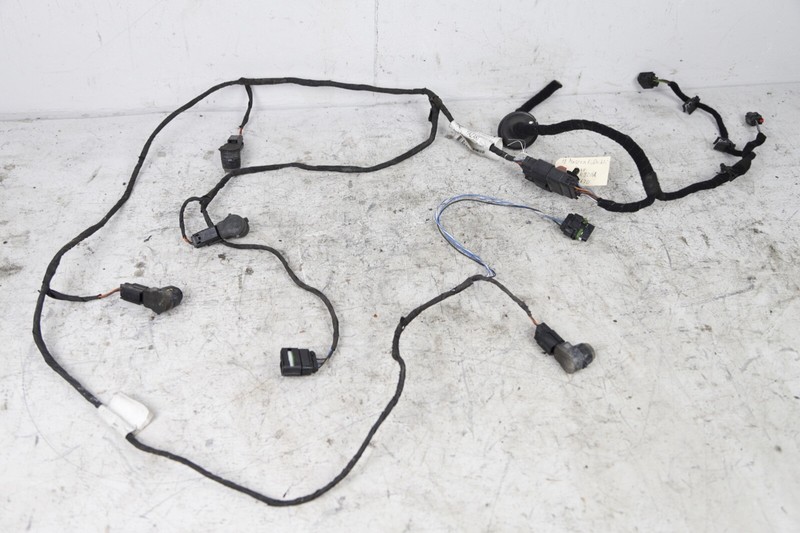 14-20 MASERATI GHIBLI REAR BUMPER PDC WIRING WIRE HARNESS W/ SENSORS NERO BLACK