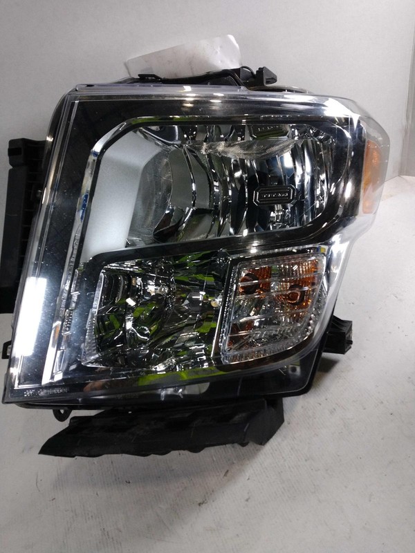 2021 Nissan Titan Left Headlight Assembly Red Halogen OEM Used 55k Miles