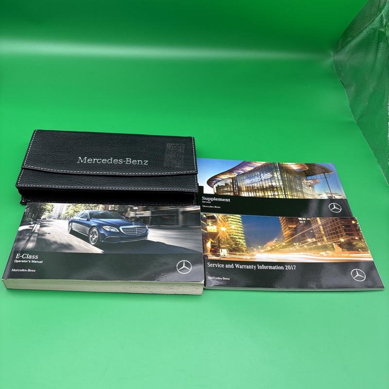 2017 Mercedes Benz E Class Sedan Owners Manual Set 300 400 550 AMG