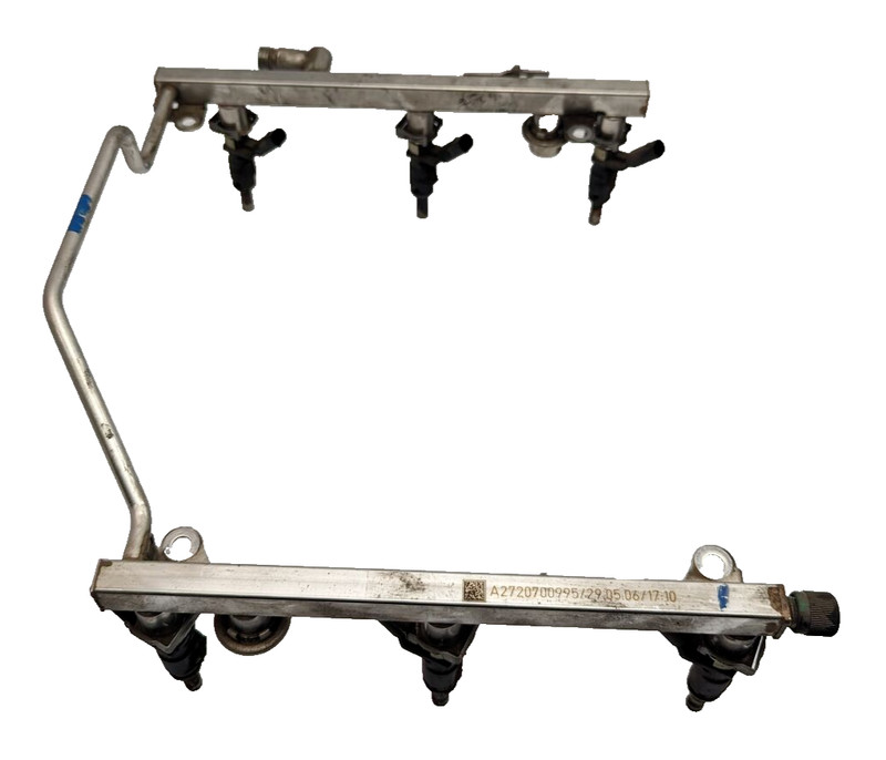 2006-2011 Mercedes-Benz W164 ML350 Fuel Rail With Fuel Injectors OEM