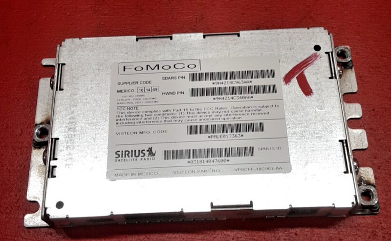 2010-2012 Range Rover Sport Satellite Sirus Radio Receiver Module 9H4218C963AA