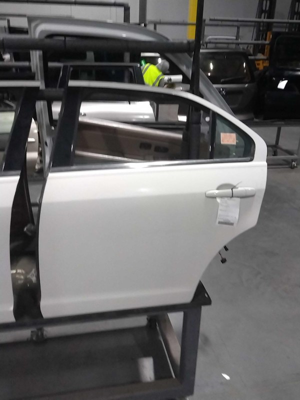 2012 Ford Fusion Left Rear Door White P/N 179558, 48K Miles, Used