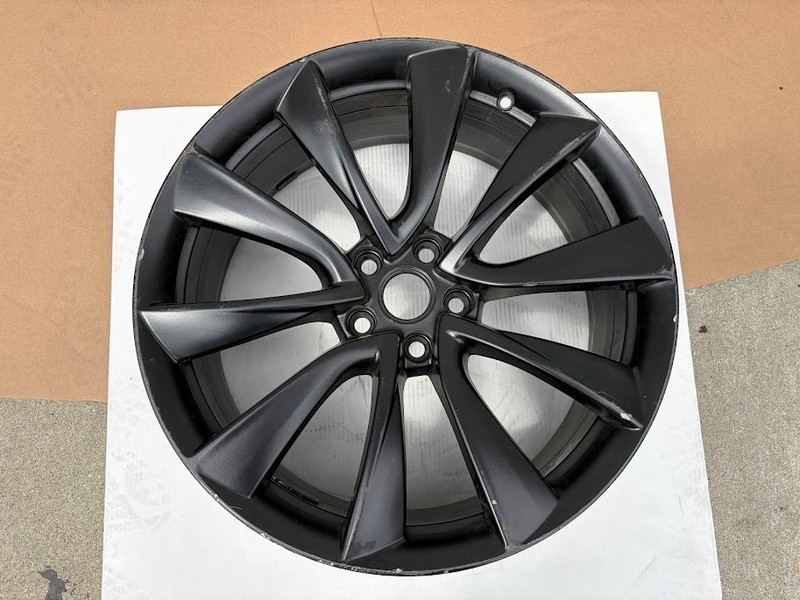 ✅17-21 Tesla Model 3 20" 20x8.5J+35mm Black Wheel Rim 1044227-00-B