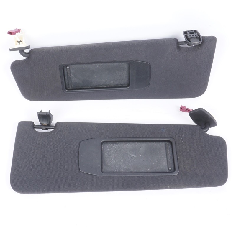 2009 - 2015 BMW 750LIFRONT RIGHT & LEFT SUN VISOR SHADE SET GRAY CLOTH