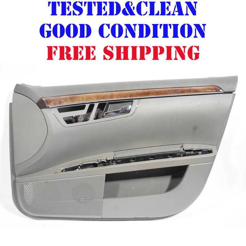 07-09 MERCEDES S550 W221 FRONT RIGHT PASSENGER SIDE DOOR PANEL TRIM OEM