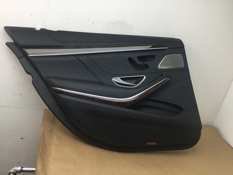 Mercedes S550 W222 2016 Rear Left Driver Door Panel Cover Trim Wood 14-17 |:O