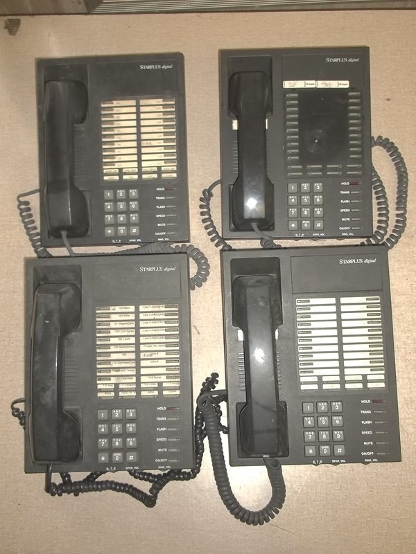 Lot of 4 Starplus Digital Business Office Phones E1S85100 *FREE SHIPPING*
