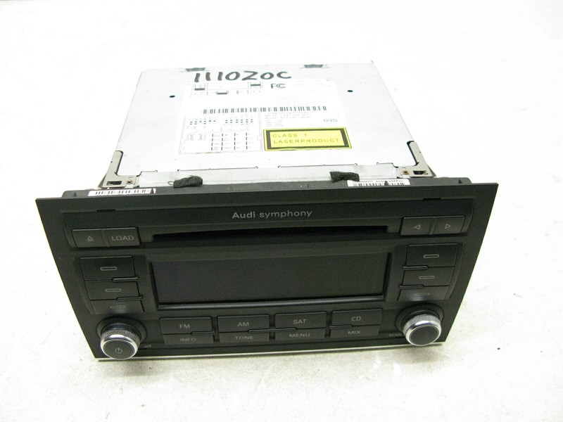 04-09 AUDI B7 A4 SEDAN SYMPHONY STEREO RADIO CD HEAD UNIT SATELLITE OEM 111020C