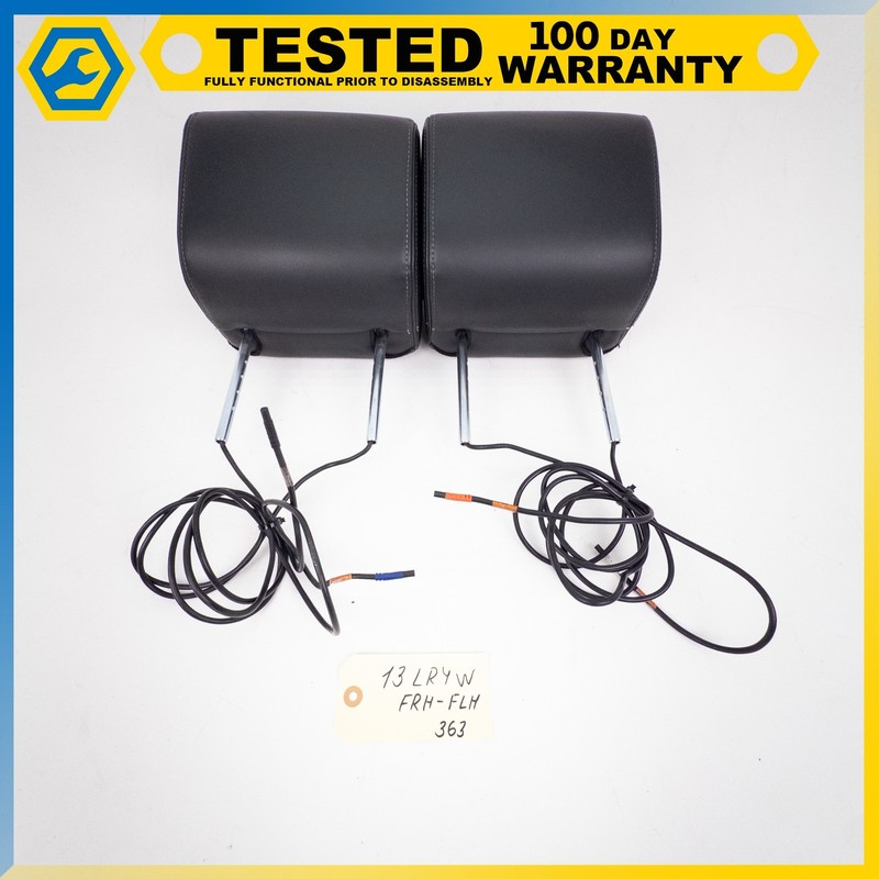 10-16 LAND ROVER L319 LR4 FRONT LEFT RIGHT SIDE SEAT HEADREST SET W/MONITOR OEM