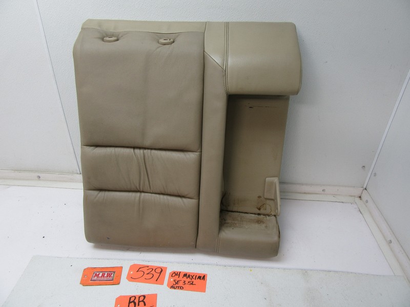 SEAT BACK REAR RIGHT PASSENGER SIDE CAR TAN LEATHER TRIM C R RH for 04 MAXIMA
