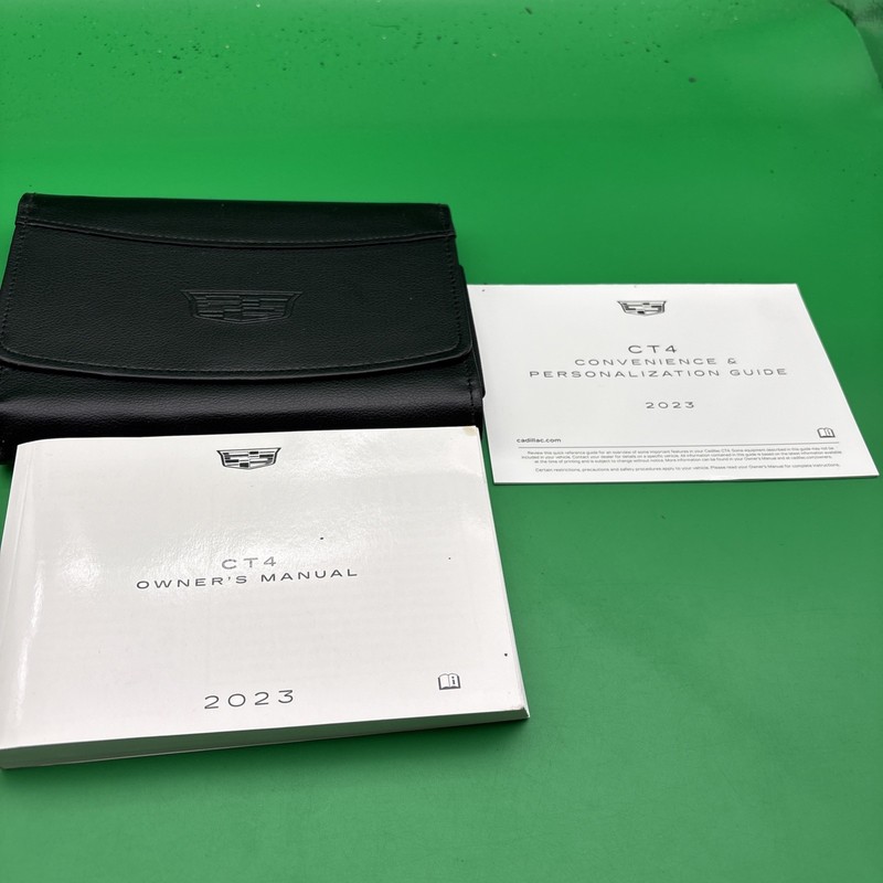 2023 Cadillac CT4 Owners Manual personalization Guide With Case Included