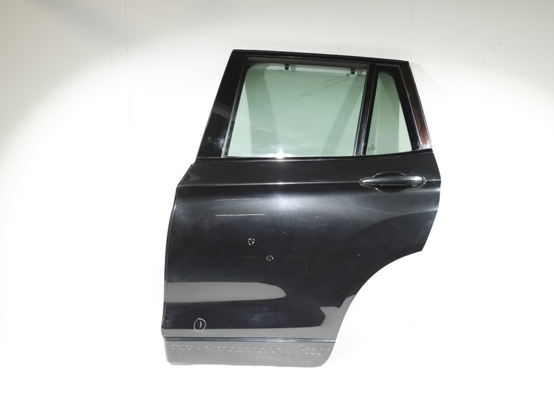 11-17 BMW F25 X3 Rear Left Driver Side Door Complete Assy Sapphire Black 475 OEM
