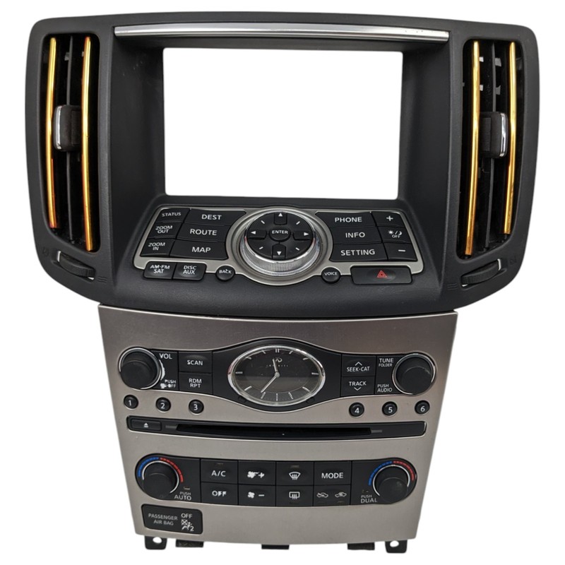 10-15 Infiniti G25 G37 Navigation Controller AC Climate Control Vents CD Bezel