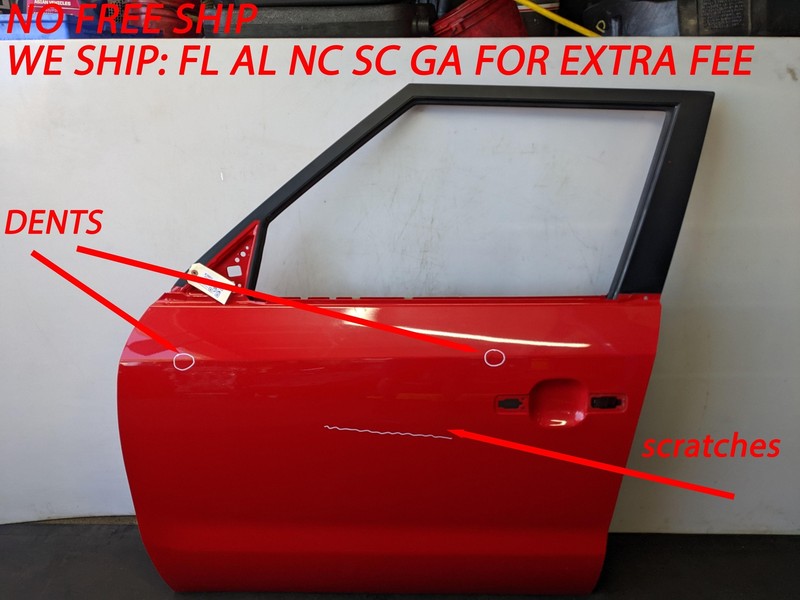 Front Left Door Shell 2019 Kia Soul Inferno Red Pearl 76003-B2011 2014 - 2018 X