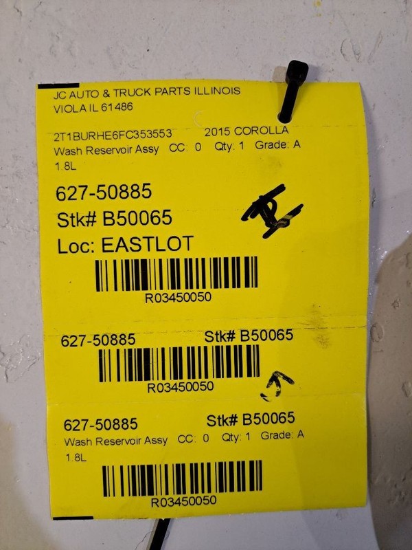 Wash Reservoir Sedan US Market Fits 14-19 COROLLA 3450050