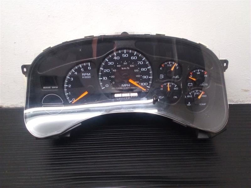01-02 Chevrolet Silverado 1500 MPH Speedometer Cluster Assembly OEM 15055364