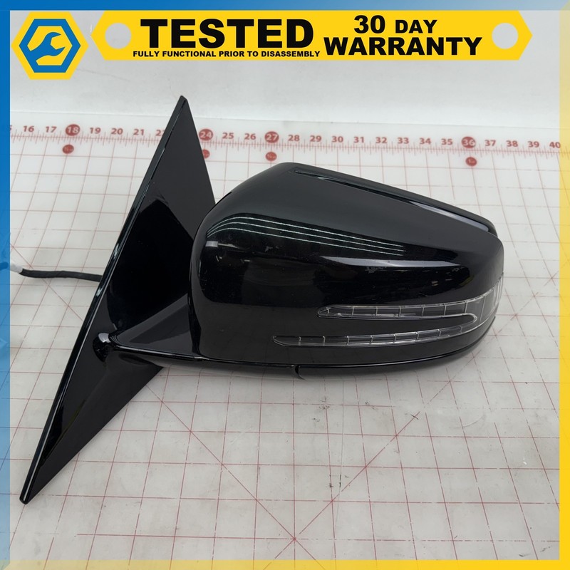 10-17 W207 E350 E550 Convertible Coupe LEFT SIDE REAR VIEW DOOR MIRROR Black OEM