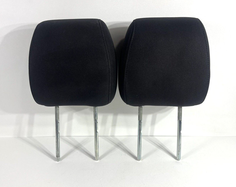 2004-2008 Ford F150 Pair of 2 Front Headrests Head Rests Set Black Cloth OEM