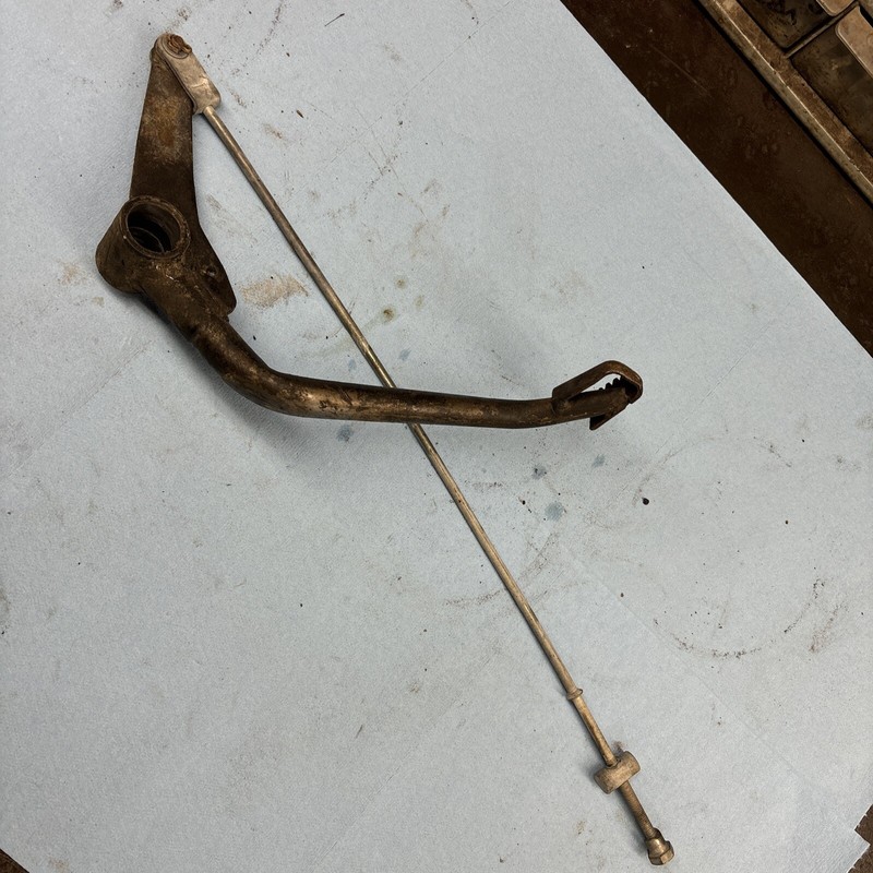 1974 Yamaha dt125 Enduro Vintage Motorcycle brake pedal with extension rod