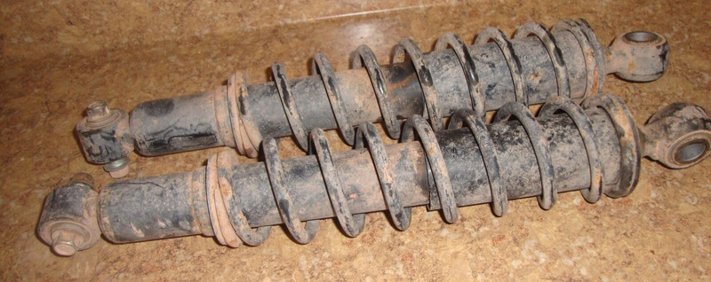 2002 Suzuki Eiger 400 4x4 Quad Runner Rear Shocks Spring Suspension Back M11