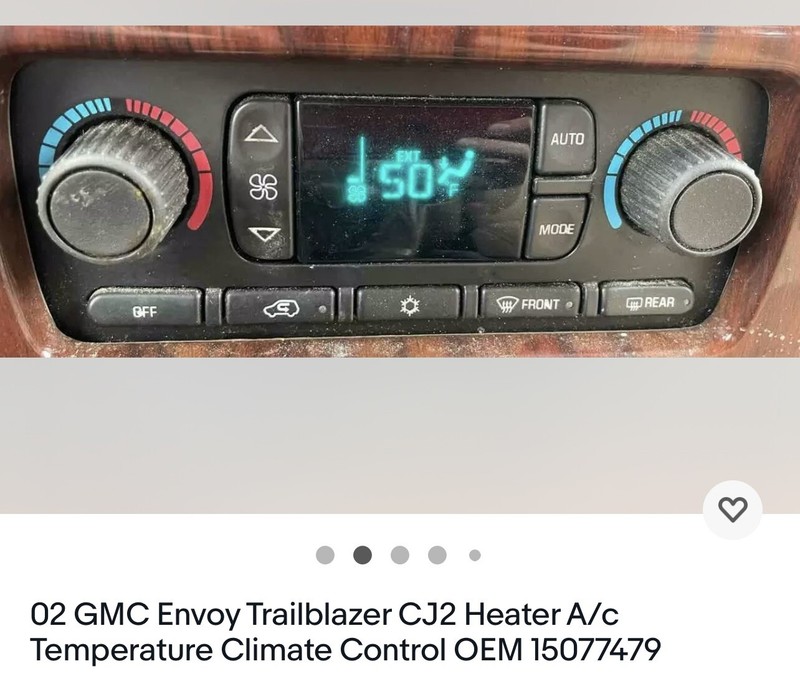 2002 GMC Envoy TrailblazerHeater A/c Temperature Climate Control OEM 15077479