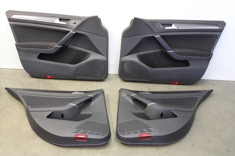 MK7 VW GTI 4 Door Cloth Door Panels Doorcards Trim Oem 2018-2021