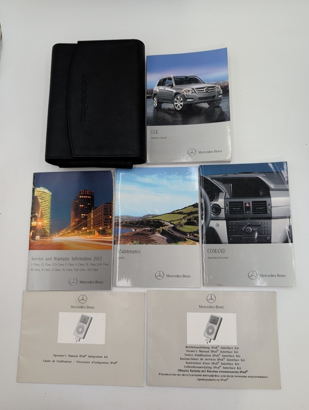 2012 Mercedes-Benz GLK GLK350 Owners Manual Set & Case W204 4MATIC