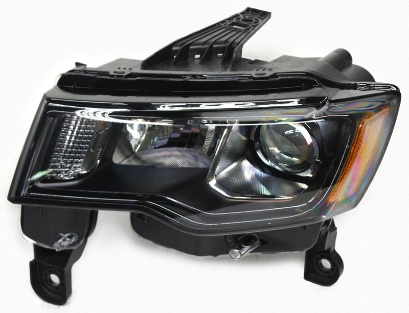 OEM Left Driver Side Halogen Headlamp For Jeep Grand Cherokee Black 68266647AF