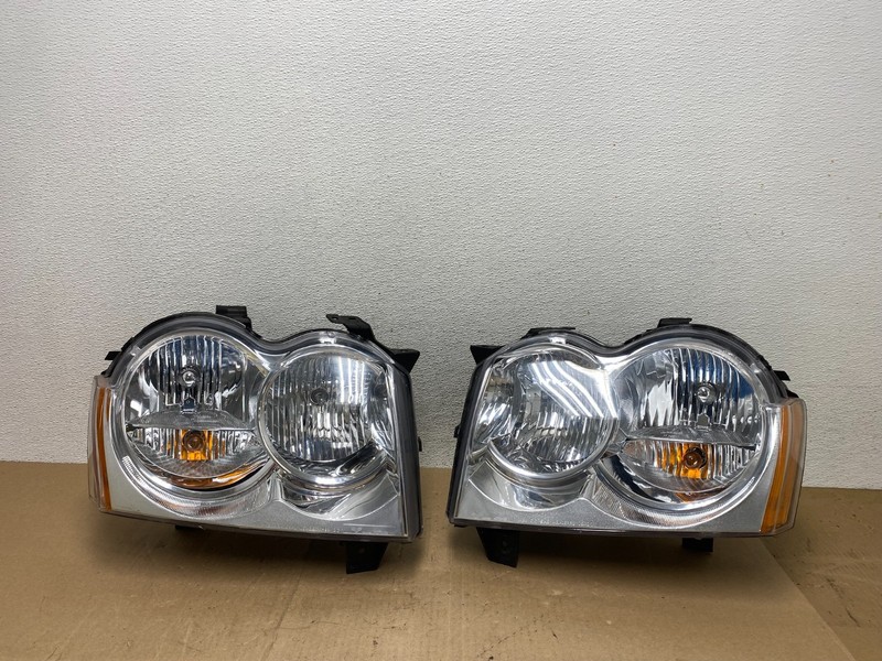 2005-2007 Jeep Grand Cherokee Left+Right Halogen Headlights AE6753 DW