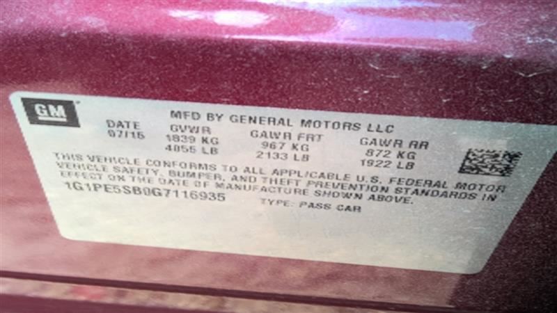 Steering Gear/Rack Power Rack And Pinion ID 13423005 Fits 13-17 VERANO 1462148