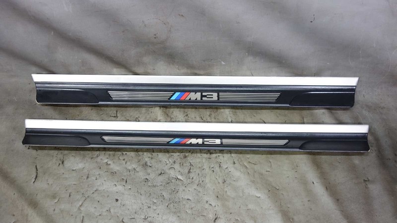 2001-2006 BMW E46 M3 ///M3 Entry Door Sill Cover Pair w Broken Tabs OEM
