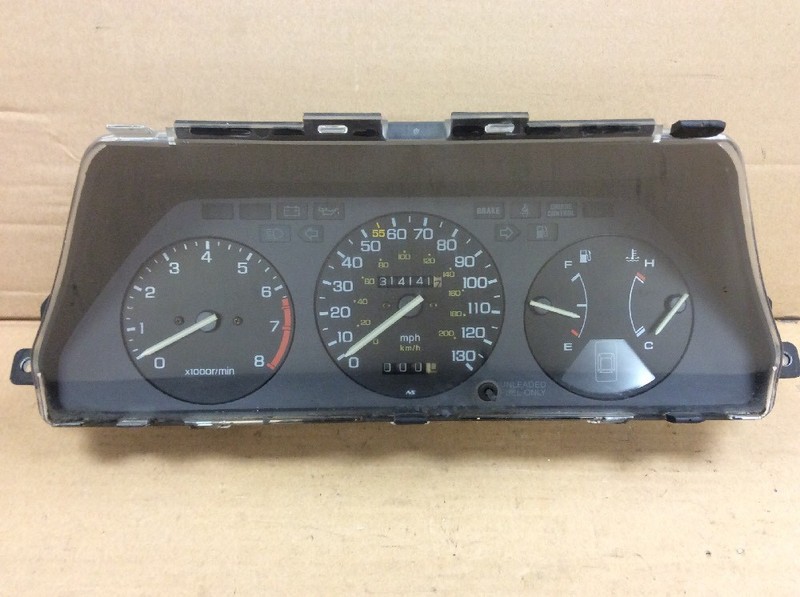 86 87 88 89 Accord LX 4DR 5sp Instrument Cluster Speedo Tacho Meter Gauges Used