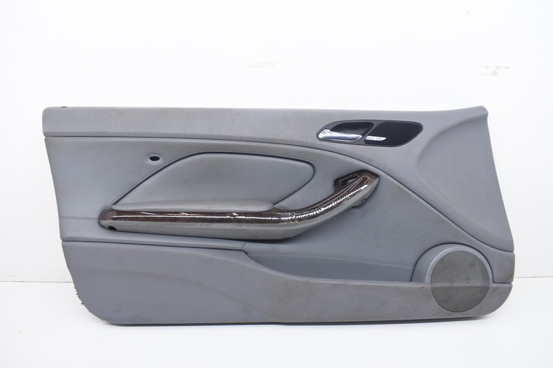 2003 BMW E46 330ci Convertible Left Driver Door Panel Card Leather Gray OEM KW90