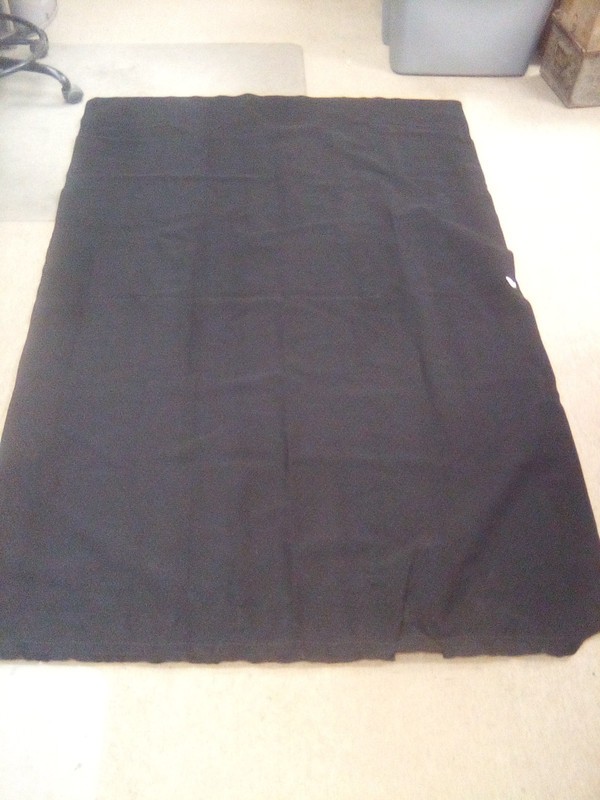 Western Star Sleeper Opening Interior Curtain,Black