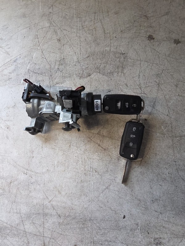 2005-2014 Volkswagen Jetta Ignition Switch Assembly w/ 2 KeyS 1K0953527D OEM