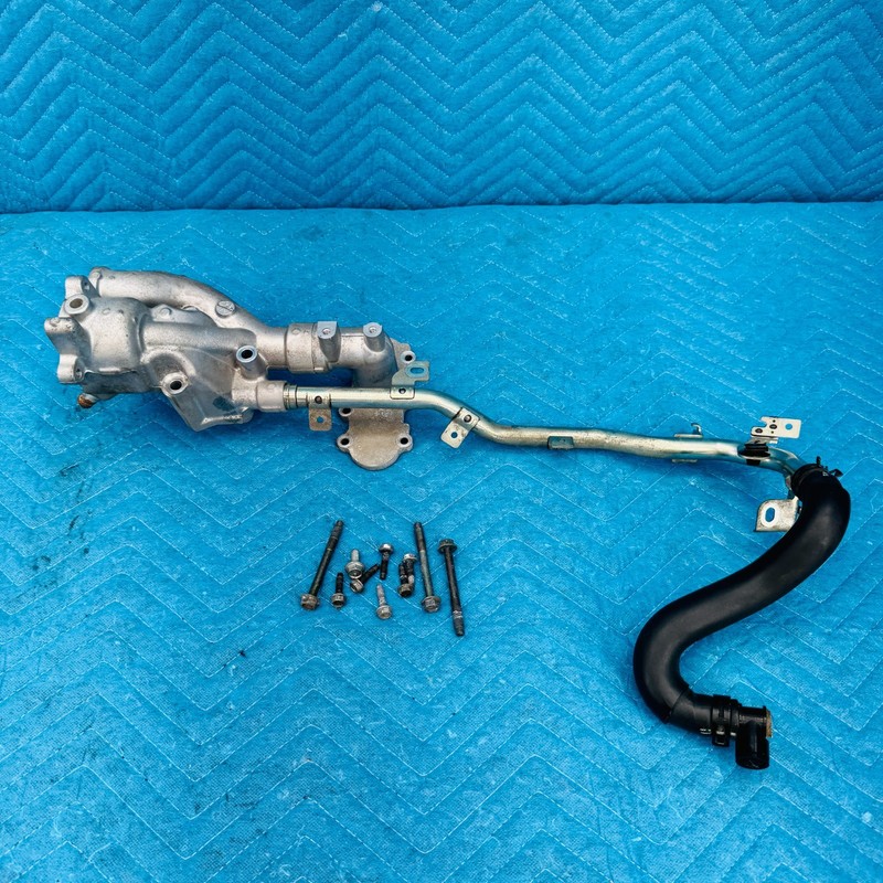 2011–2013 Infiniti M56 Thermostat Housing with Coolant Pipe OEM NSJ058A1 VK56VD