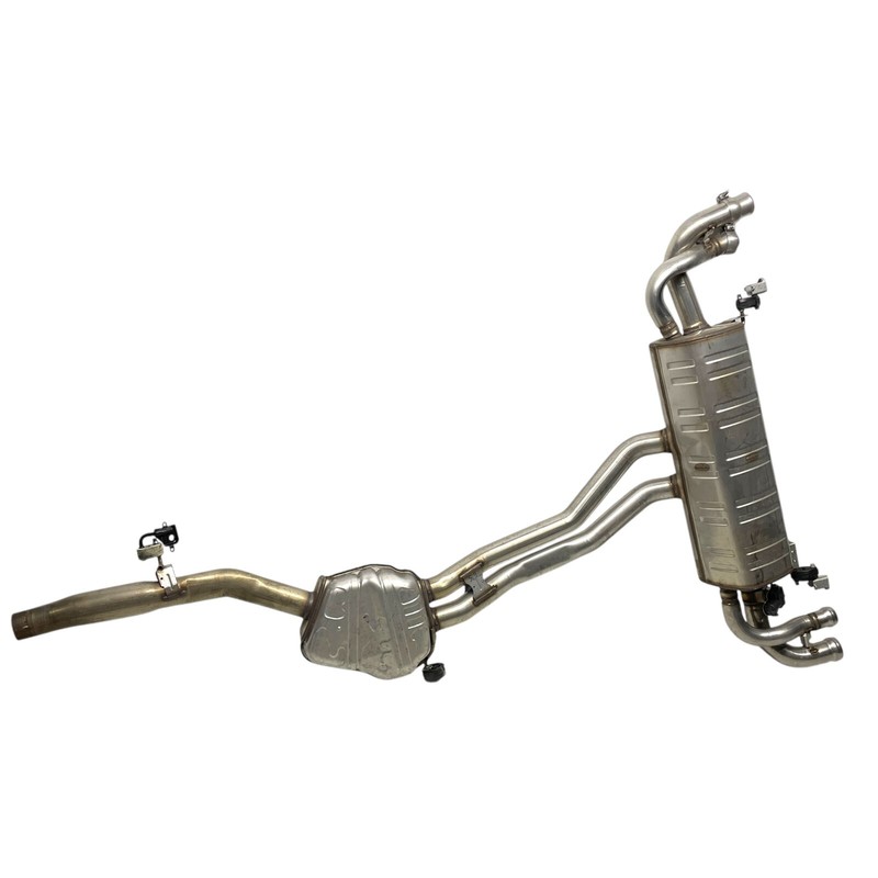 2016-20 Bentley Bentayga 6.0L Rear Exhaust Muffler Baffle Pipe Tube Silencer OEM