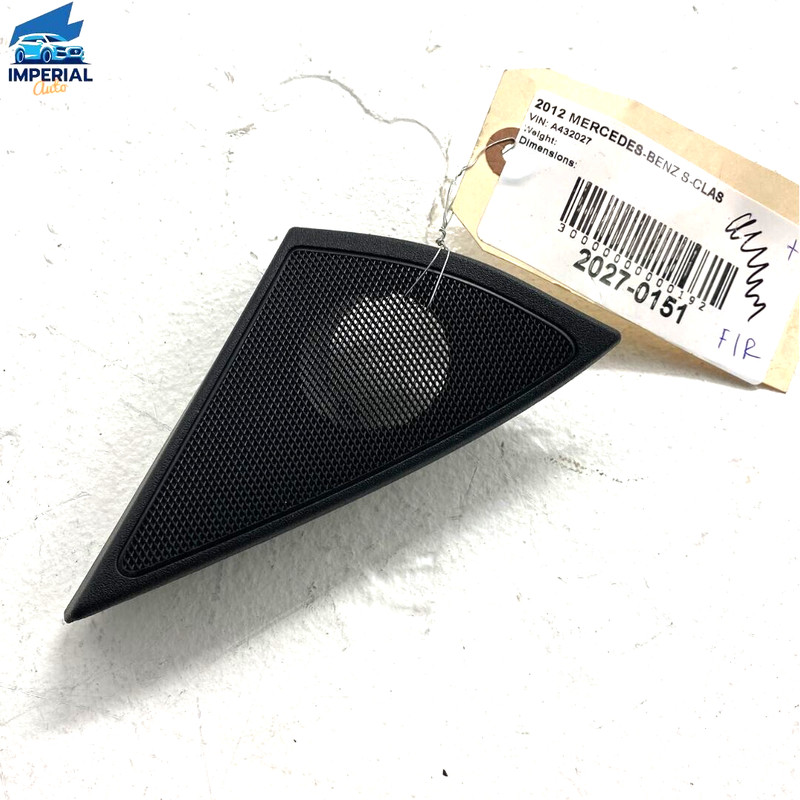 2007-2013 Mercedes S550 Front Passenger Door Corner Speaker Cover Trim OEM Black
