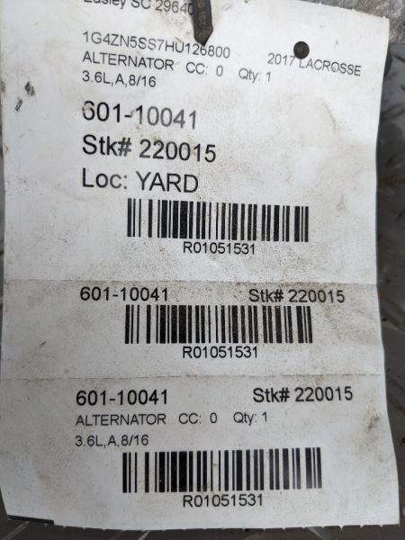 Alternator 155 Amp Opt KW8 Fits 17-20 ACADIA 1051531