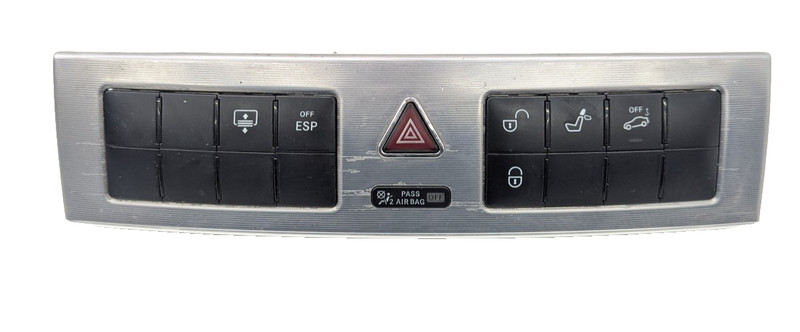 05-07 Mercedes W203 C230 C55 AMG Dash Hazard Door Lock ESP Control Switch Module