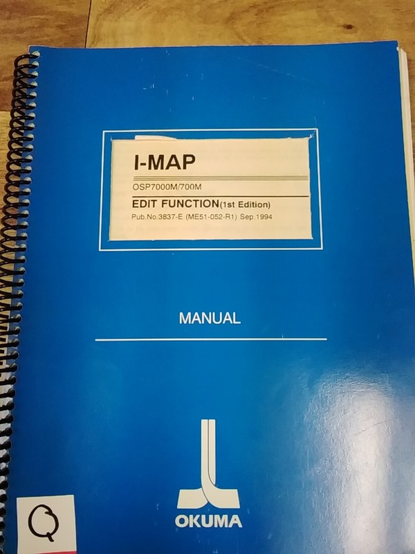 Okuma I-Map Edit Function (1st Edition) 3837-E