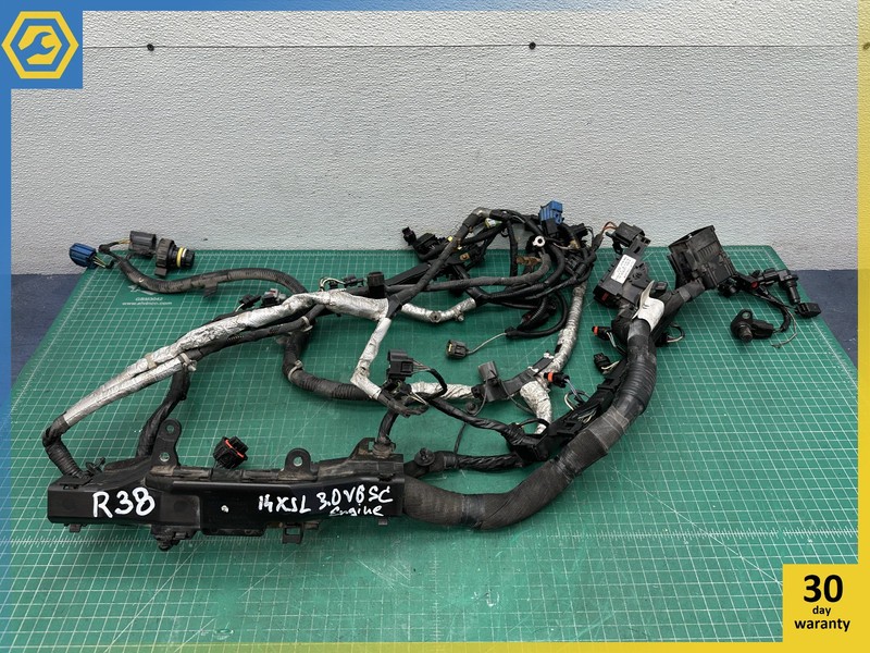 14-15 JAGUAR XJ 3.0L ENGINE WIRE WIRING HARNESS OEM