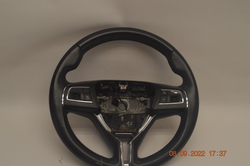 2014-2019 MASERATI GHIBLI STEERING WHEEL LEATHER BLACK W/ CONTROL SWITCH OEM