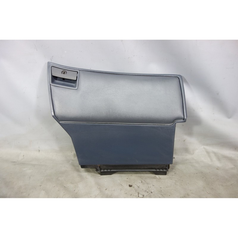 1988-1990 BMW E32 7-Series Front Interior Glove Box Door Indigo Blue w Latch OEM