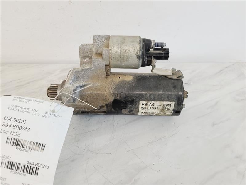 Starter Motor Engine ID Cvca Bosch Manufacturer Fits 09-16 JETTA 575016