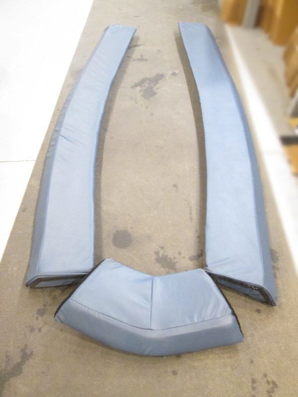 2005 Glastron GS 219 Boat Cuddy Cabin Blue Side Cushion Set