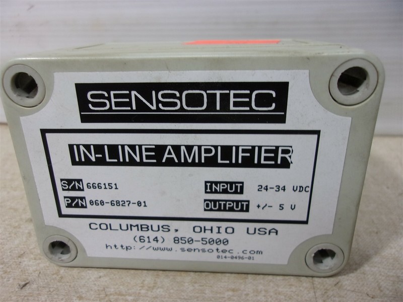 Sensotec 060-6827-01 In-Line Amplifier *FREE SHIPPING*