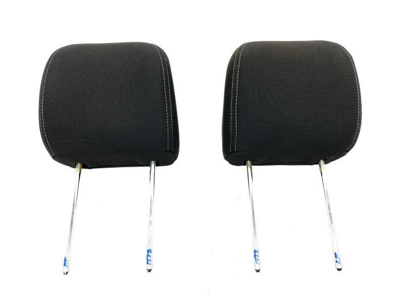 Front Seat Headrest Set of 2 Cloth Black Fits 2012-2013 Kia Soul 81960