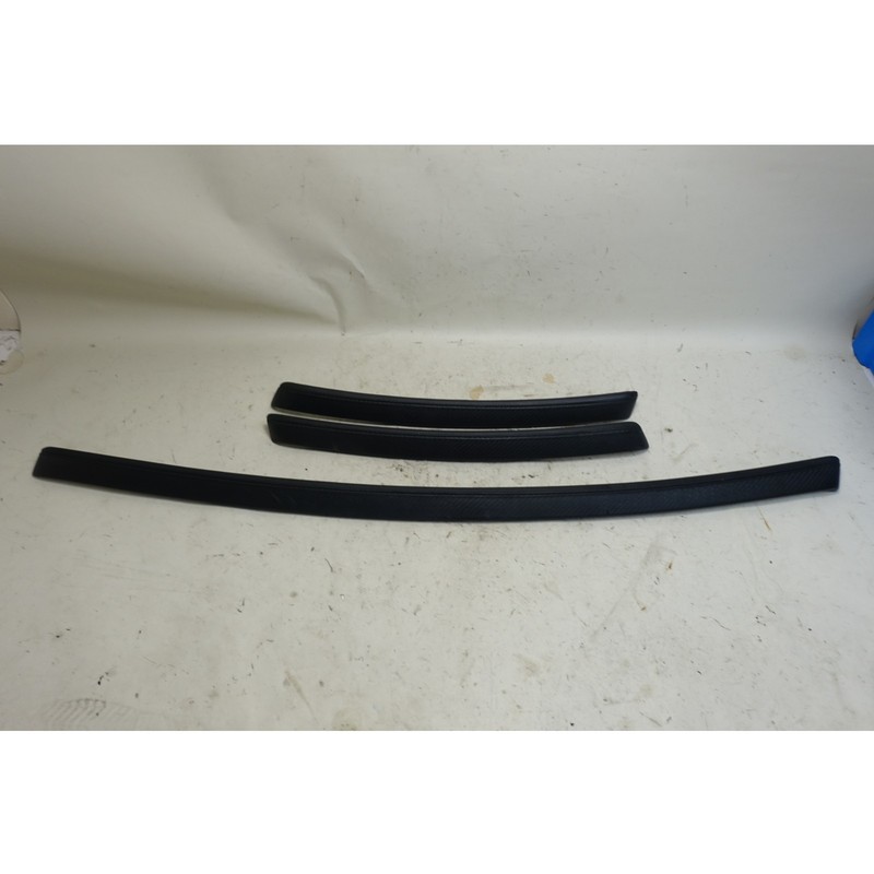 08-13 E9x BMW M3 2door Door Armrest Trim Partial Set Carbon Structure Leather OE